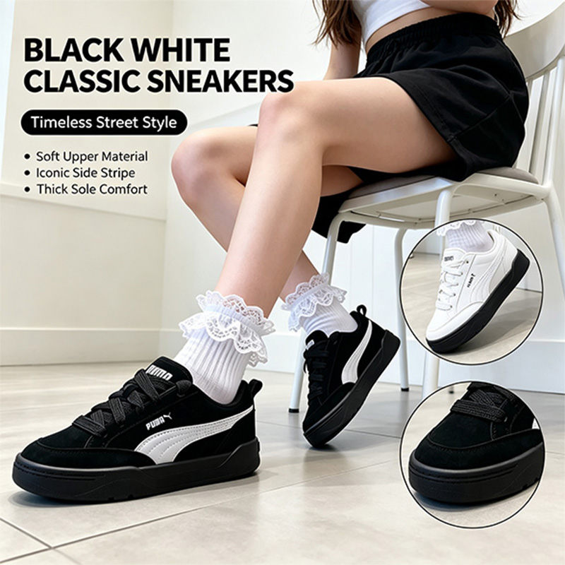 Men Shoes Puma - Men Puma 401606-15 Black White Suede