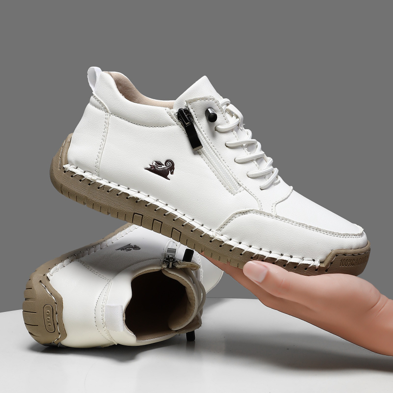 Men'S Shoes With Platform - Women's Sneakers Handmade Leather Casual Shoes