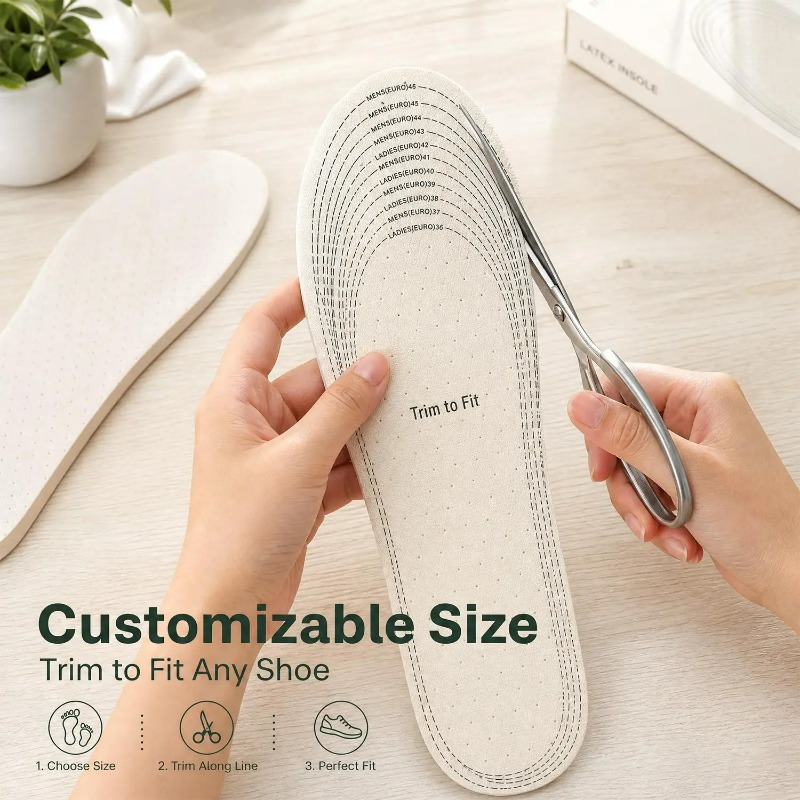Breathable Cotton Latex Insole - Men Shoes Outlet 评论和价格