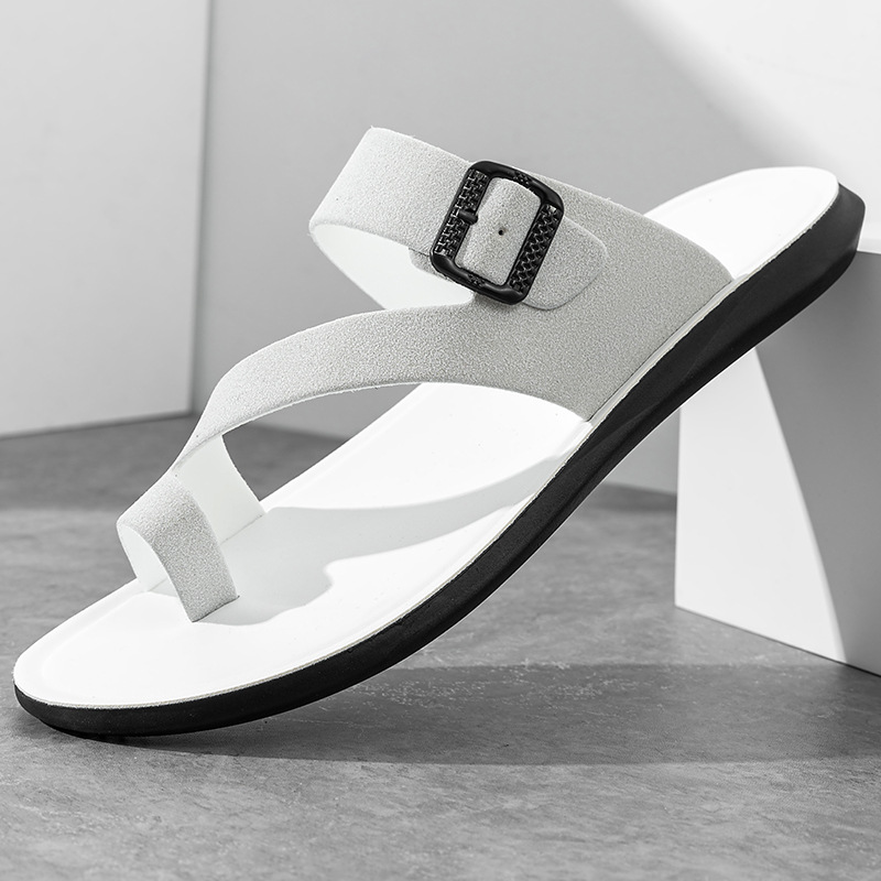 2026 New Summer Handmade Leath - Flip Flop Beach Men 评论和价格