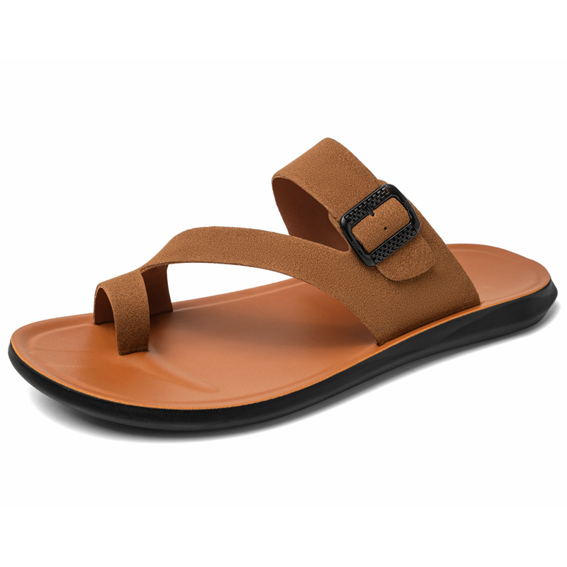 2026 New Summer Handmade Leath - Flip Flop Beach Men 评论和价格
