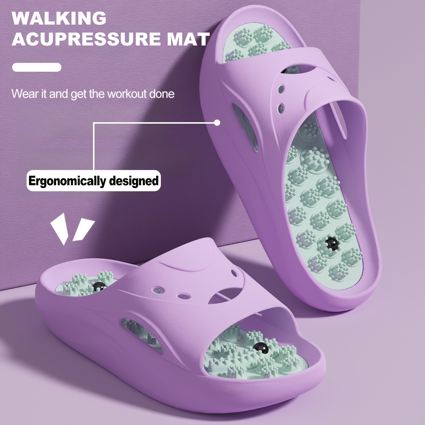 Women Men EVA Massage Slippers - Flip Flop Beach Men 评论和价格
