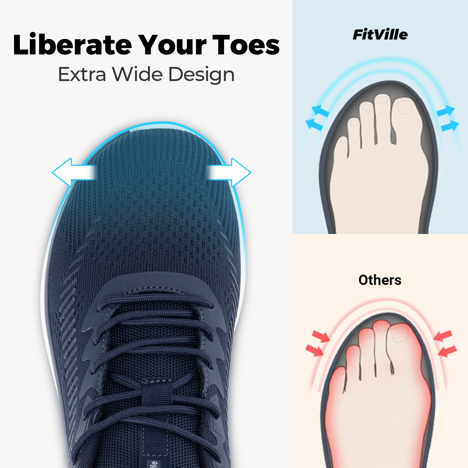 FitVille Men's Walking Shoes L - Men Shoes Runners 评论和价格