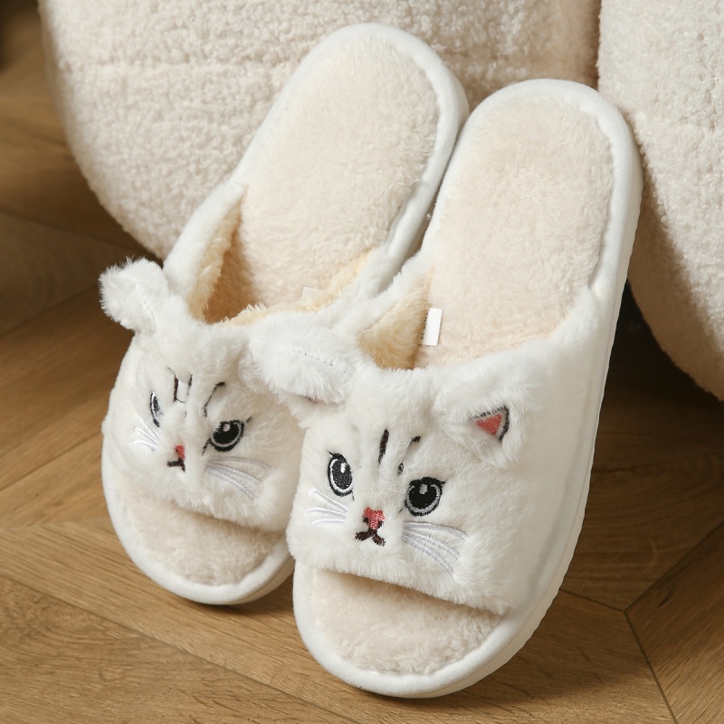 Cute Cat Plush Flip Flops For  - Flip Flop Beach Men 评论和价格