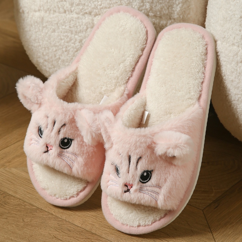 Cute Cat Plush Flip Flops For  - Flip Flop Beach Men 评论和价格
