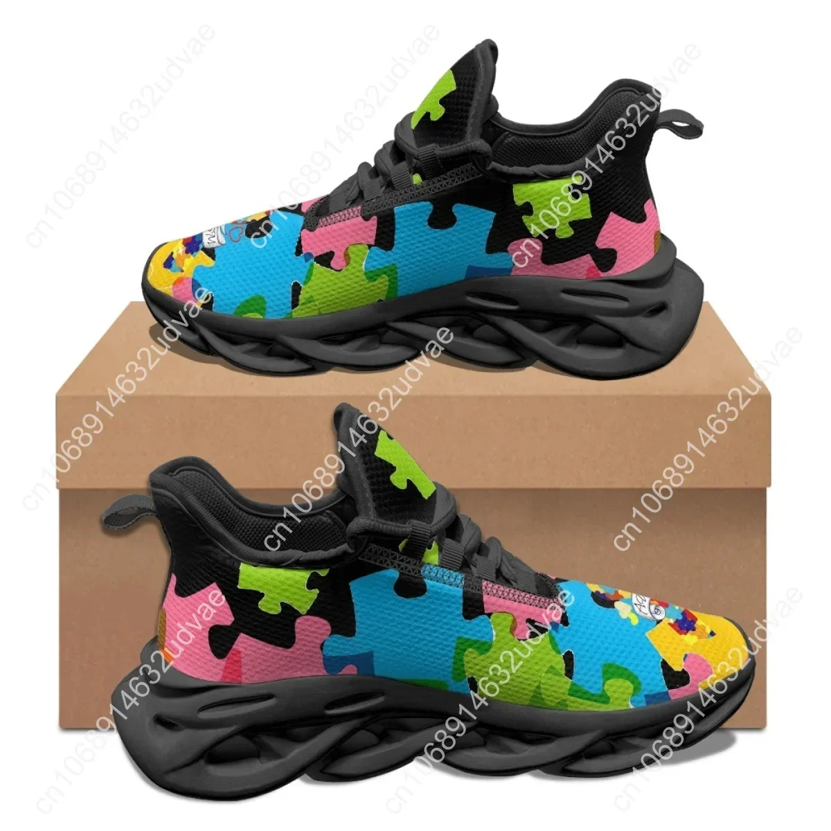 Autism Awareness Sports Runnin - Men'S Shoes With Platform 评论和价格