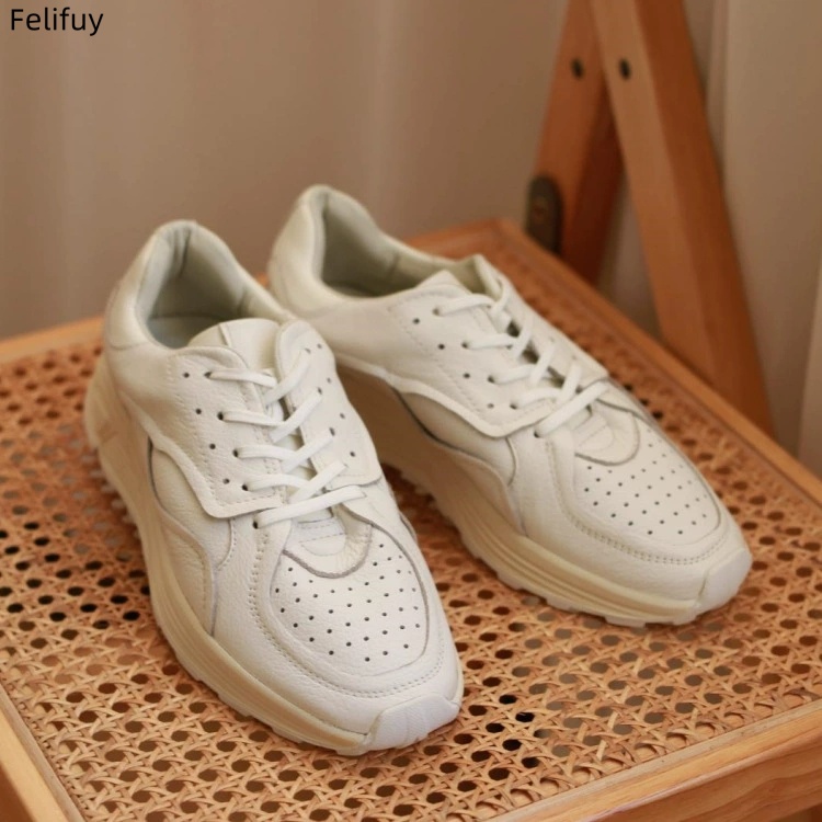 Round-toe Lace-up Casual White - Men Shoes Boss 评论和价格