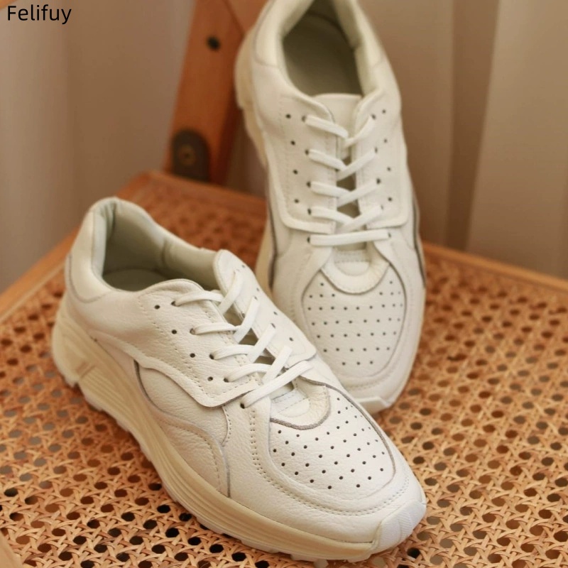Round-toe Lace-up Casual White - Men Shoes Boss 评论和价格