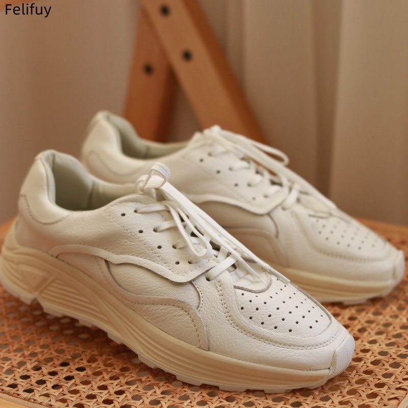Round-toe Lace-up Casual White - Men Shoes Boss 评论和价格