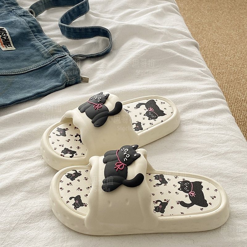 Printting Cute Bear Women Slip - Flip Flop Beach Men 评论和价格