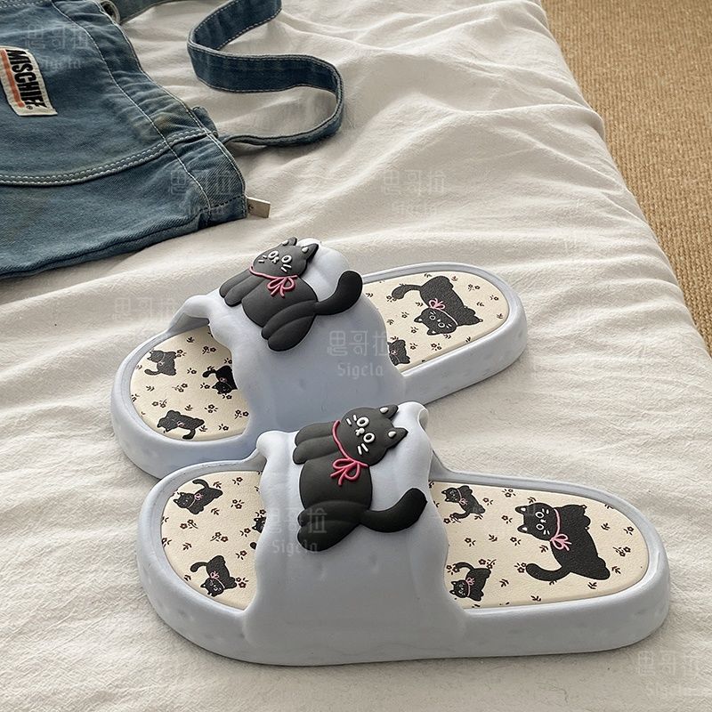 Printting Cute Bear Women Slip - Flip Flop Beach Men 评论和价格