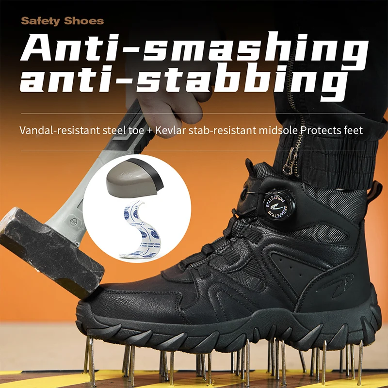 New Men's Safety Boots Work Bo - Work Boot Steel Toe 评论和价格