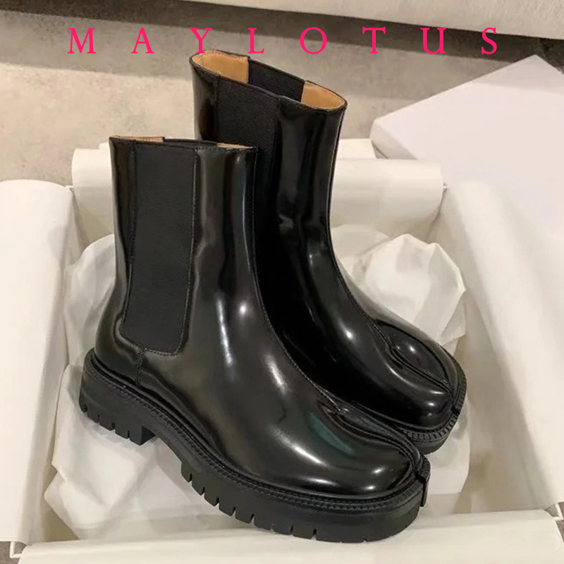 2026 Retro Split Toe Ankle Boo - Chelsea Boots Suede 评论和价格