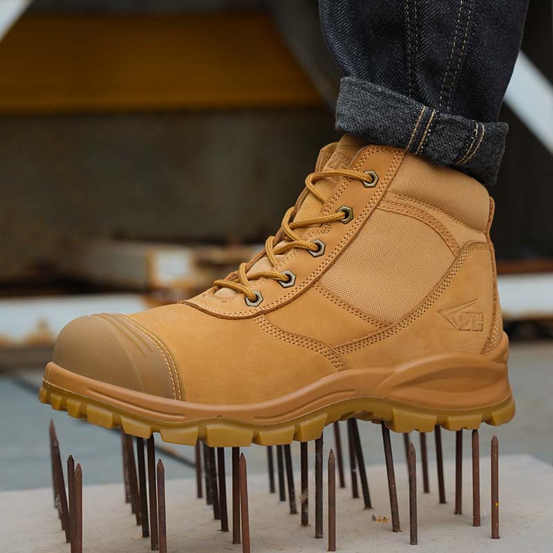 Genuine Leather Men's Boots Sa - Work Boot Steel Toe 评论和价格