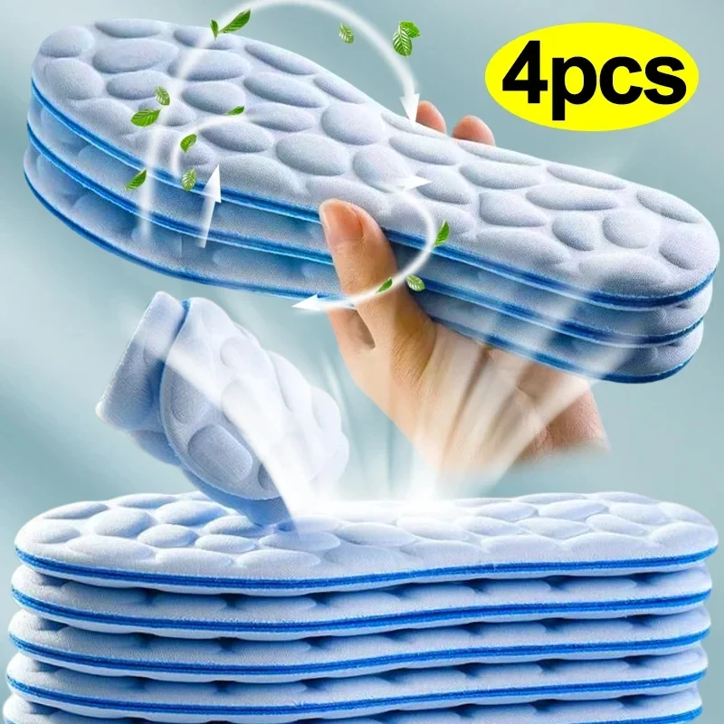 2/4pcs Soft Massage Memory Foa - Men Shoes Runners 评论和价格